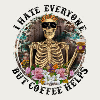 I Hate Everyone But Coffee Helps With Flowers Zipper Hoodie | Teevron