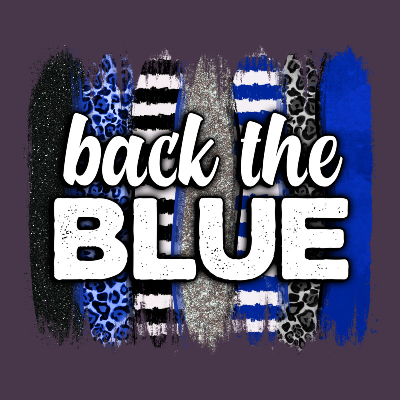 Back The Blue Brushstrokes Heavyweight Hoodie by Neo Western | Teevron
