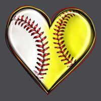 Baseball And Softball Heart Zipper Hoodie | Teevron