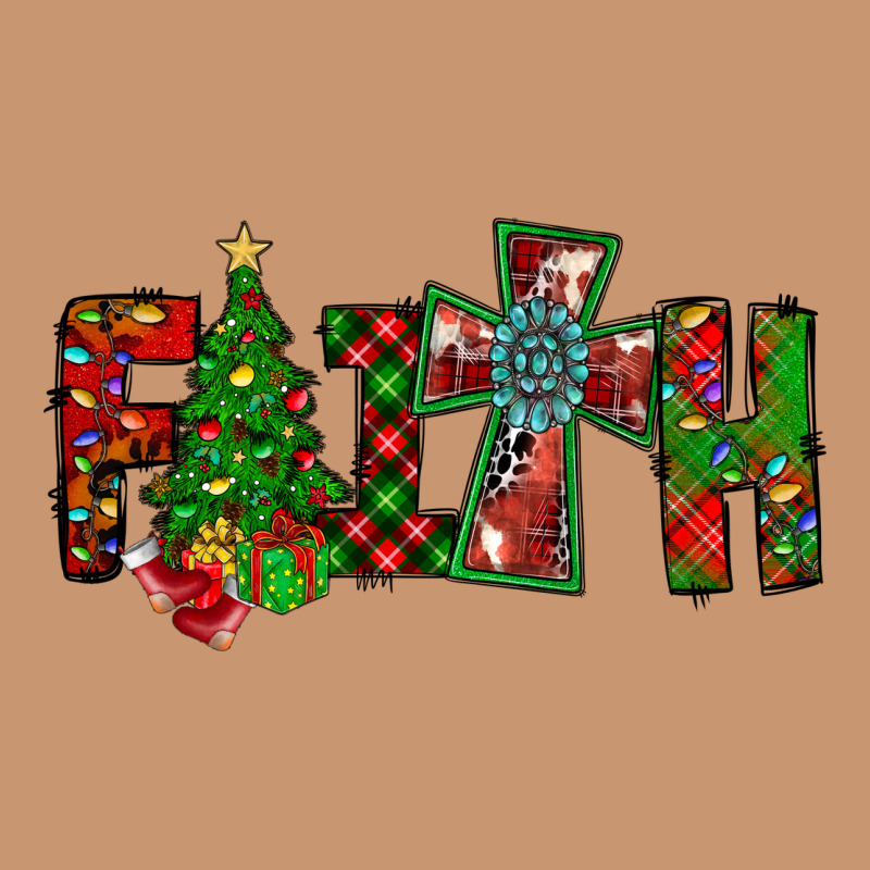 Christmas Faith With Cross Heavyweight Hoodie by CowhideDigitalArt | Teevron
