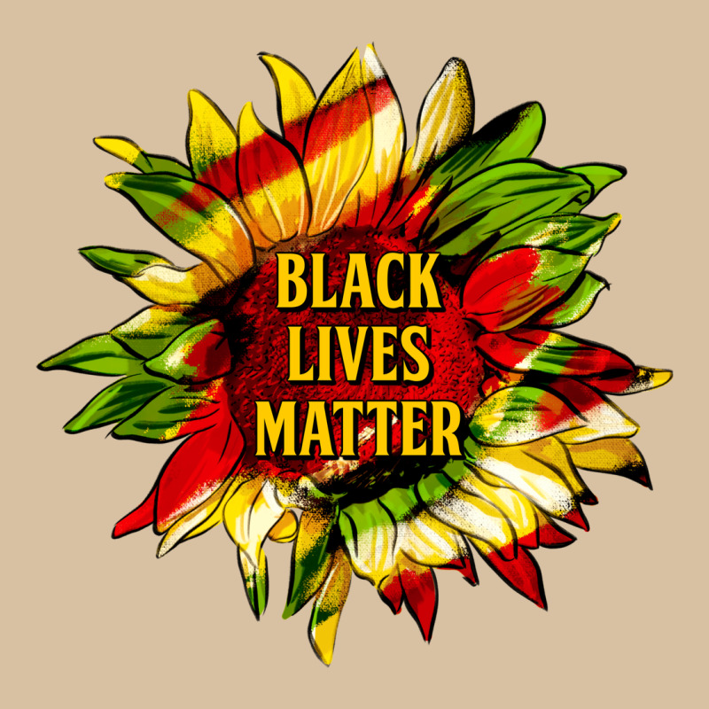 Black Lives Matter Sunflower Heavyweight Hoodie by HRA Design Shop | Teevron