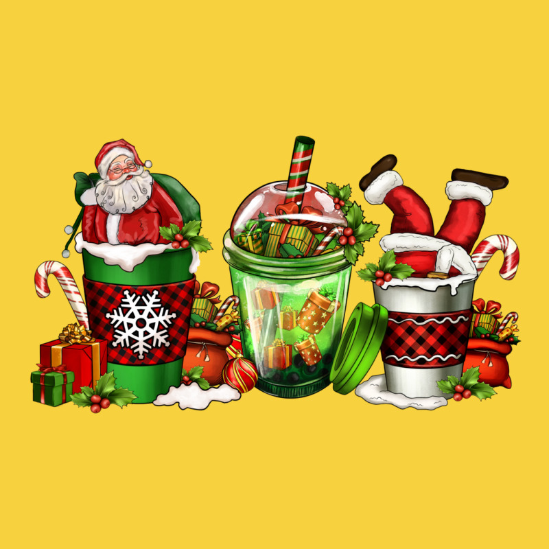 Coffee Cups With Santa Claus Premium Sweatshirt by FaDigitalArtStudio | Teevron