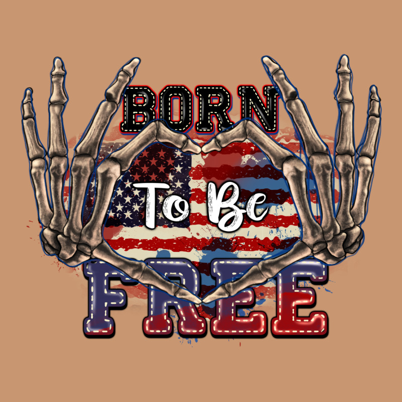 Born To Be Free 4th Of July Heavyweight Hoodie by CowGirlArtShop | Teevron
