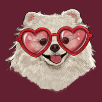White Pomeranian With Love Glasses Classic Tee | Teevron