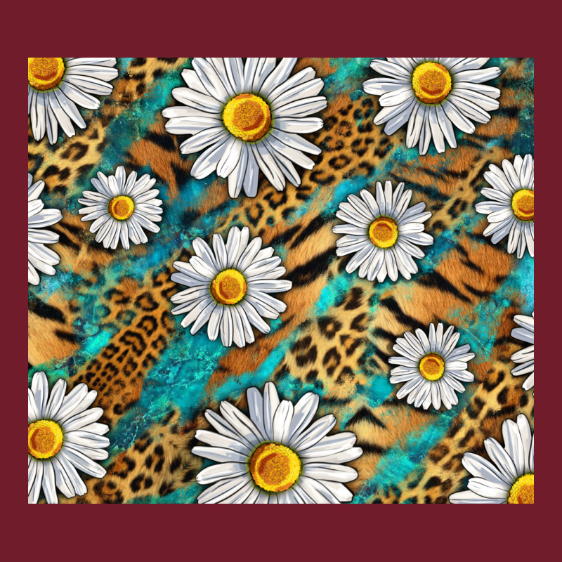 Leopard And Tiger Daisy Zipper Hoodie by RanaPortraitStore | Teevron