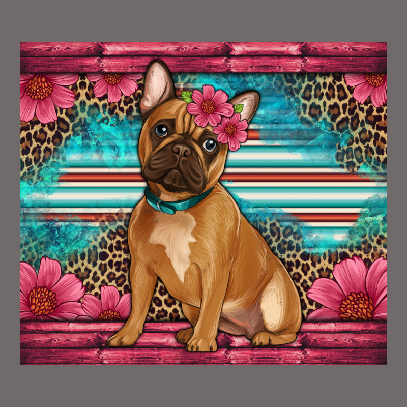 French Bulldog Floral Urban Heavy Tee by Artiststas | Teevron