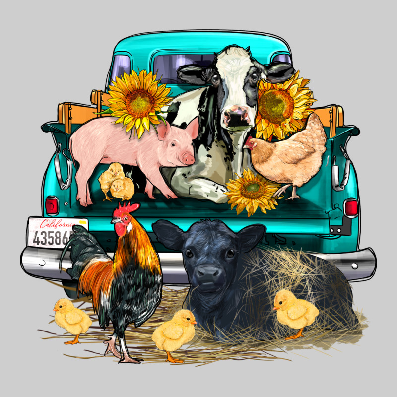 Farm Truck Farm Animals Premium Sweatshirt by FaDigitalArtStudio | Teevron