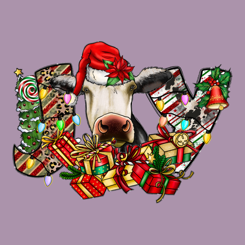 Christmas Joy Cow Heavyweight Hoodie by CowhideDigitalArt | Teevron