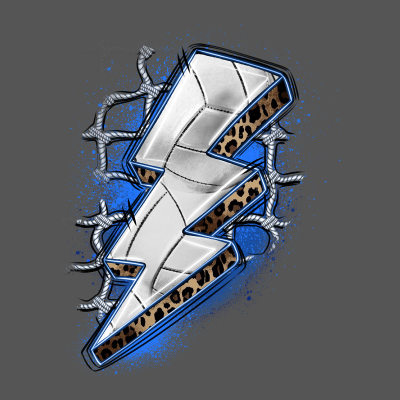 Volleyball Lightning Bolt Zipper Hoodie by Zillion Design Studio | Teevron