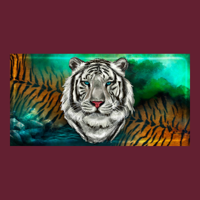 White Tiger Forest License Plate Classic Tee by RanaPortraitStore | Teevron