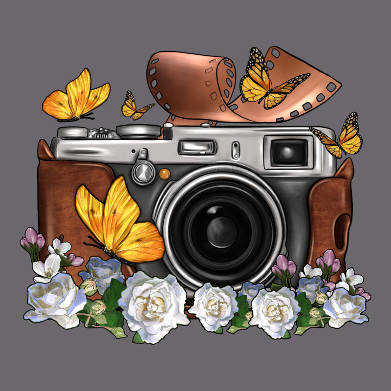 Floral Butterfly Film Roll Vintage Camera Premium Sweatshirt by FaDigitalArtStudio | Teevron