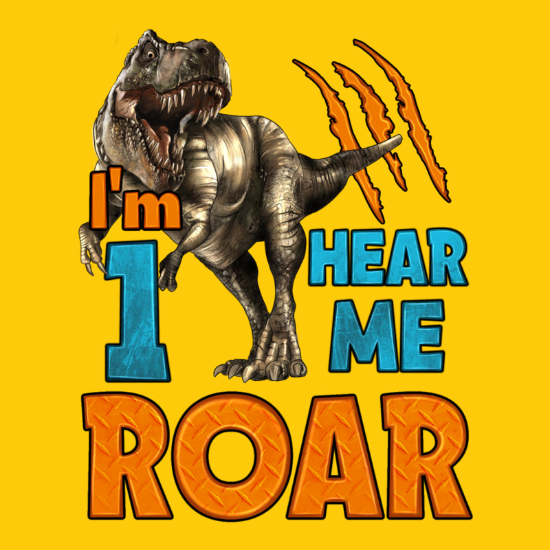 I'm One Hear Me Roar Dinosaur Birthday Premium Hoodie by LillyAllenDesigns | Teevron