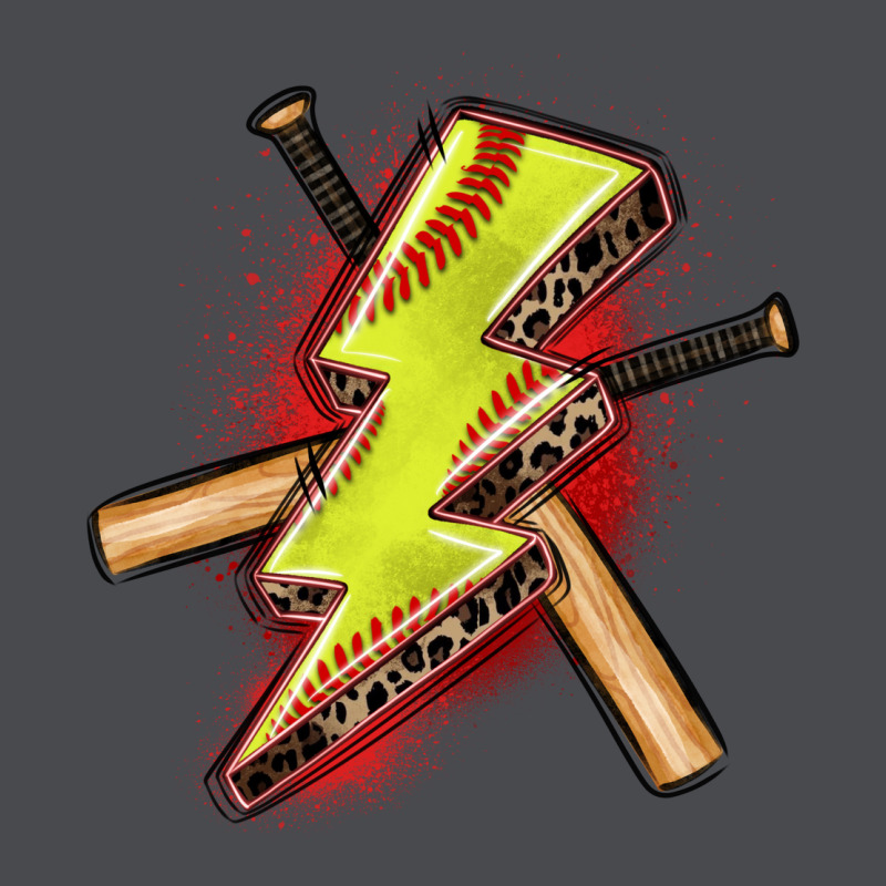 Softball Lightning Bolt Zipper Hoodie by Zillion Design Studio | Teevron