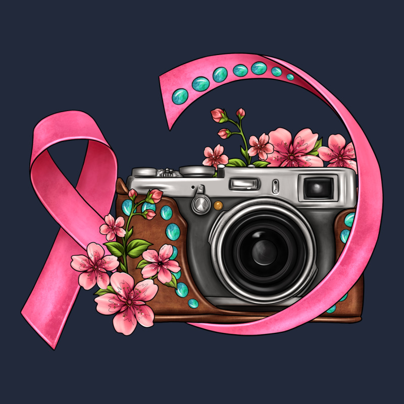 Floral Cancer Ribbon Vintage Camera Premium Sweatshirt by FaDigitalArtStudio | Teevron