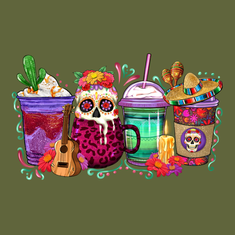 Dia De Los Muertos Coffee Cups Classic Tee by texasbilliewilder | Teevron
