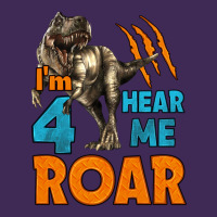I'm Four Hear Me Roar Dinosaur Birthday Premium Hoodie | Teevron