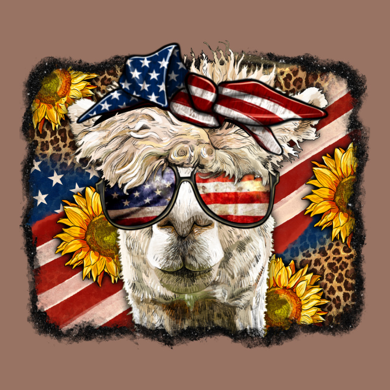 4th Of July Llama Premium Hoodie by LillyAllenDesigns | Teevron