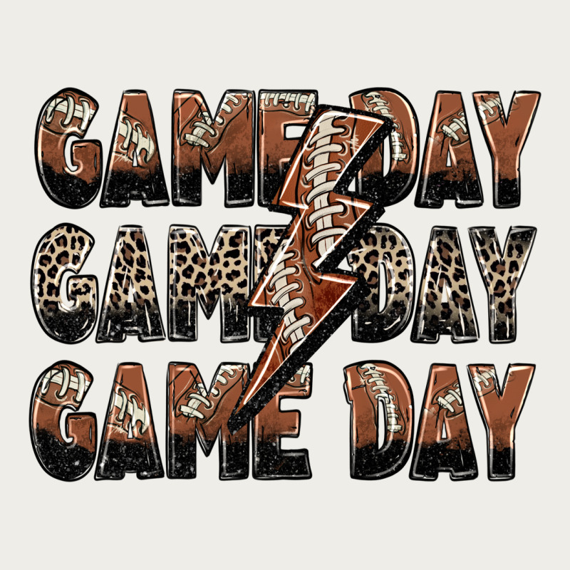 Game Day Game Day Football Lightning Bolt Zipper Hoodie by Zillion Design Studio | Teevron