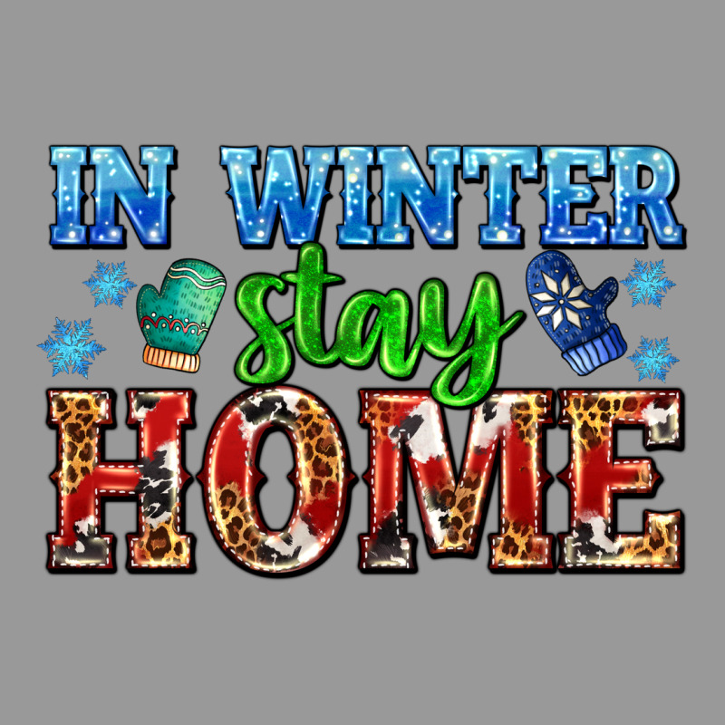 In Winter Stay Home With Gloves Vintage Hoodie by AdoDesignShop | Teevron