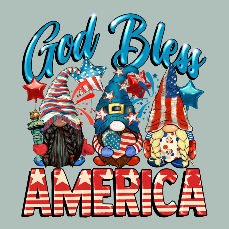 God Blessed America Gnomes 4th Of July Heavyweight Hoodie by CowGirlArtShop | Teevron
