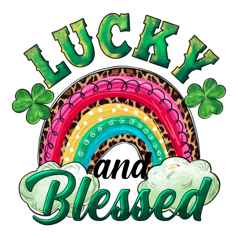 Lucky And Blessed Rainbow Zipper Hoodie by RanaPortraitStore | Teevron