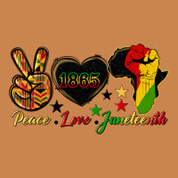 Peace Love Juneteenth Raised Fist Heavyweight Hoodie | Teevron