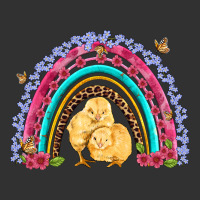 Easter Flowers And Butterfly With Chicks Rainbow Urban Heavy Tee | Teevron