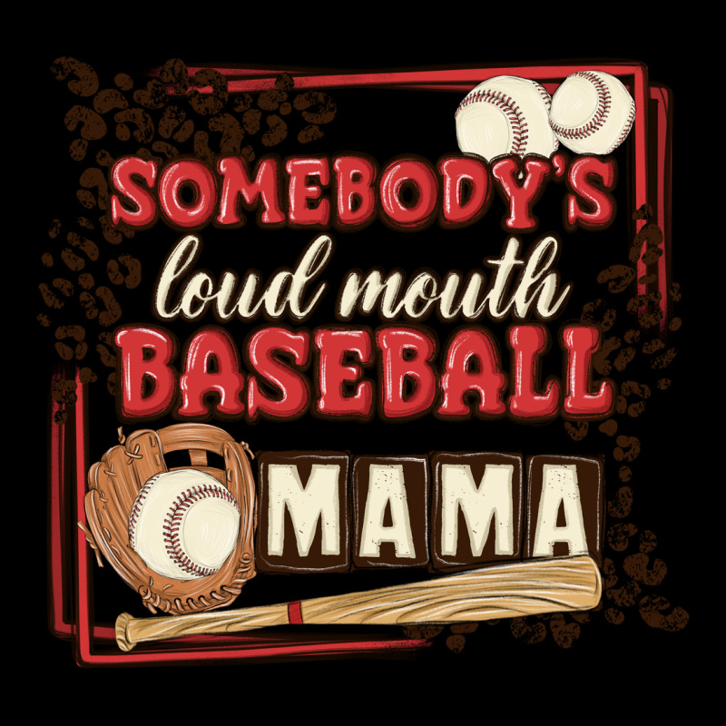 Somebody's Loud Mouth Baseball Mama Urban Hoodie by MaliasSmallBusiness | Teevron