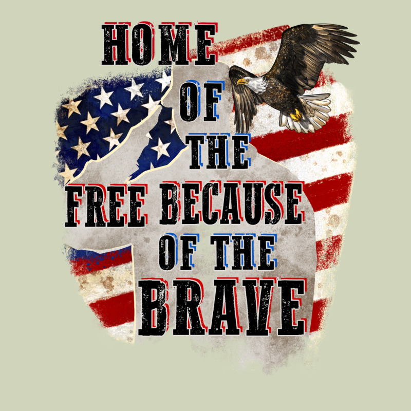 Home Of The Free Because Of The Brave 4th Of July Heavyweight Hoodie by CowGirlArtShop | Teevron