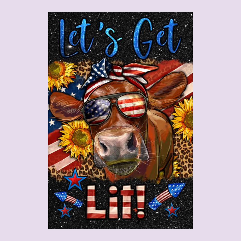 Western Let's Get Lit Cow Premium Hoodie by LillyAllenDesigns | Teevron