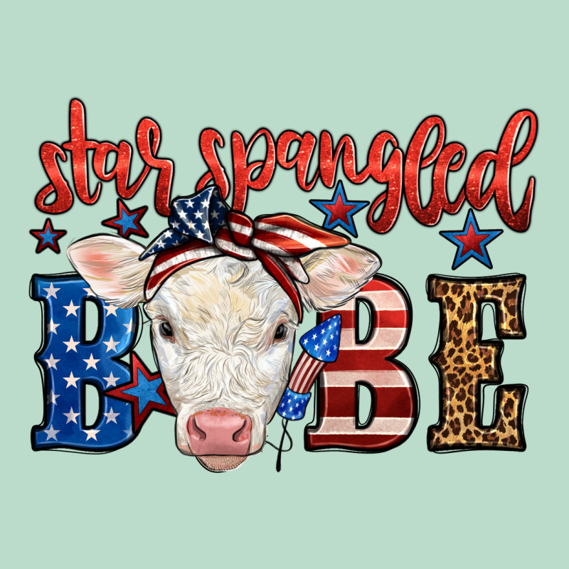 Western Star Spangled Baby Cow Premium Hoodie by LillyAllenDesigns | Teevron
