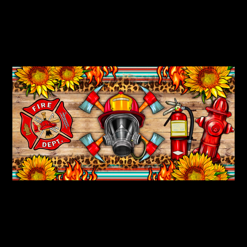 Firefighter Air Mask Sunflower And Elementary License Plate Premium Sweatshirt by HRA Design Shop | Teevron