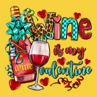 Wine Is My Valentine Olivia Premium Sweatshirt | Teevron