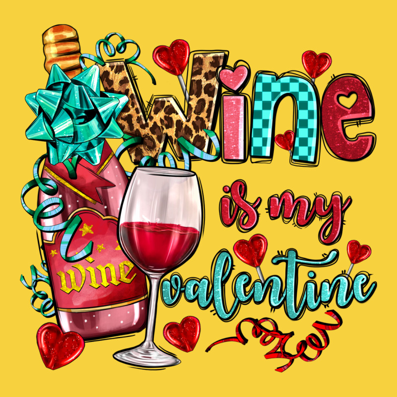 Wine Is My Valentine Olivia Premium Sweatshirt by OliviaCreatesArt | Teevron