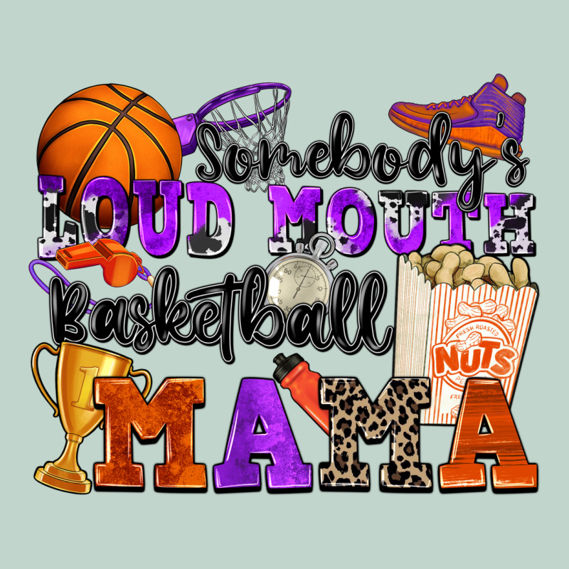 Somebody's Loud Mouth Basketball Mama Zipper Hoodie by Zillion Design Studio | Teevron