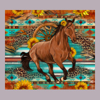 Galloping Horse Aztec Sunflower Vintage Tee | Teevron