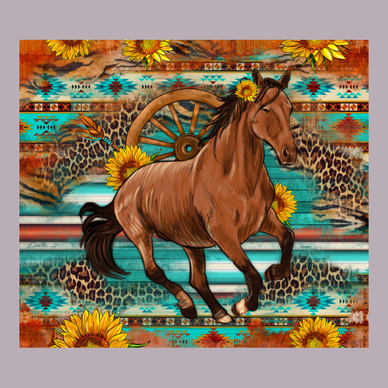 Galloping Horse Aztec Sunflower Vintage Tee by Artiststas | Teevron