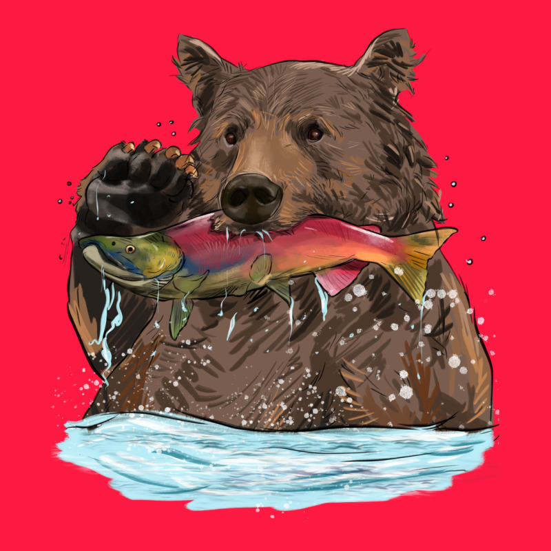 Mama Bear Haunting Fish Zipper Hoodie by RanaPortraitStore | Teevron