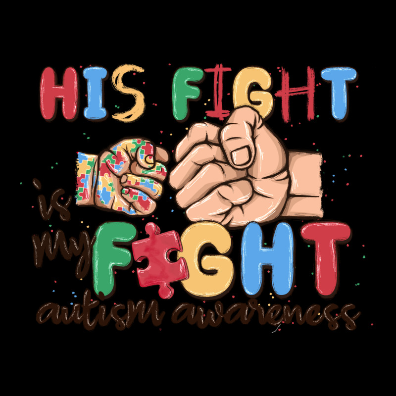 His Fight Is My Fight Autism Awareness Urban Hoodie by MaliasSmallBusiness | Teevron