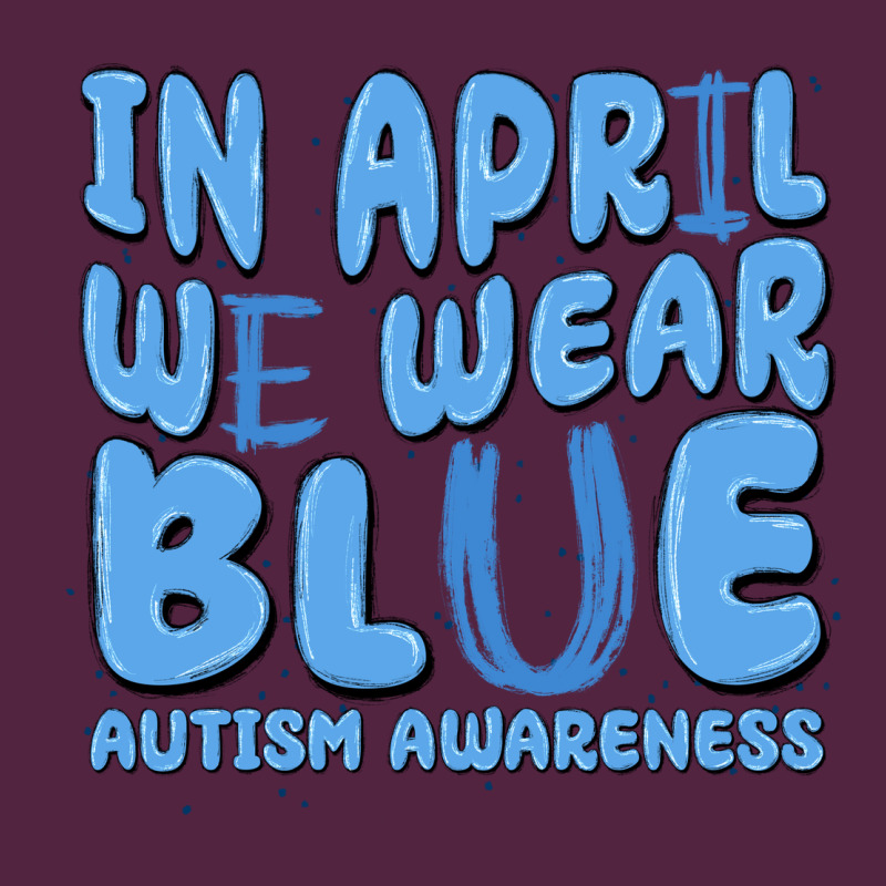 In April We Wear Blue Autism Awareness Urban Hoodie by MaliasSmallBusiness | Teevron