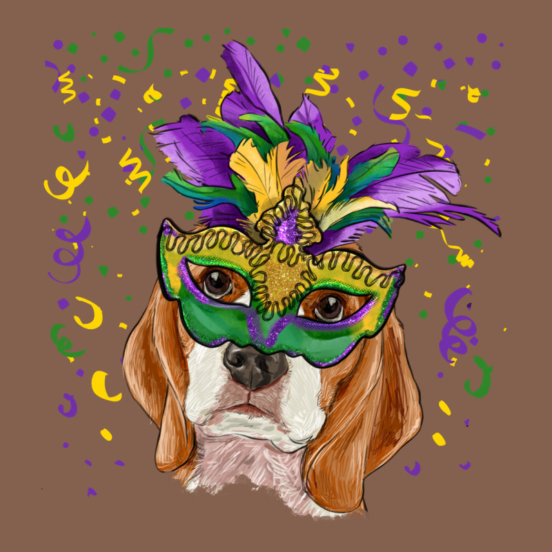 Mardi Gras  Mask Beagle Zipper Hoodie by RanaPortraitStore | Teevron