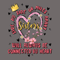 Side By Side Or Miles Apart Sisters Will Always Be Connected By Heart Urban Hoodie | Teevron
