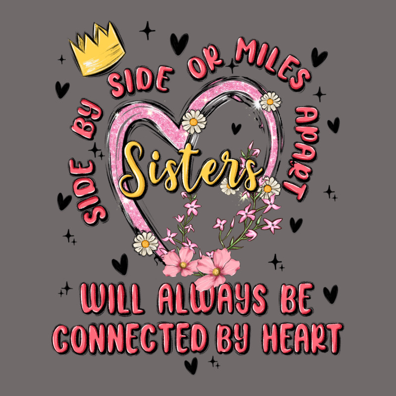 Side By Side Or Miles Apart Sisters Will Always Be Connected By Heart Urban Hoodie by MaliasSmallBusiness | Teevron