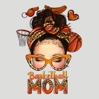 Basketball Messy Bun Mom Zipper Hoodie | Teevron