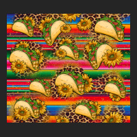 Tacos And Sunflowers With Serape Leopard Background Premium Hoodie | Teevron