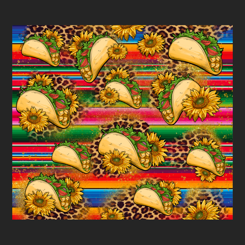 Tacos And Sunflowers With Serape Leopard Background Premium Hoodie by BarkalooDesign | Teevron