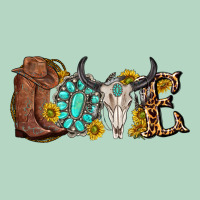 Western Love Bull Skull With Gemstone And Sunflowe Classic Tee | Teevron