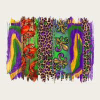Mardi Gras Brushstrokes Zipper Hoodie | Teevron
