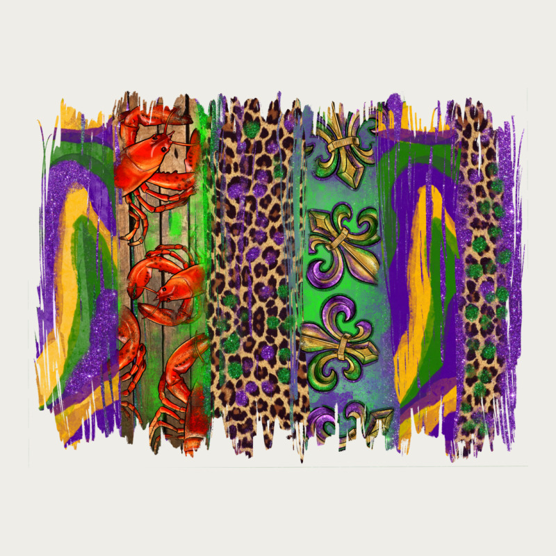 Mardi Gras Brushstrokes Zipper Hoodie by RanaPortraitStore | Teevron