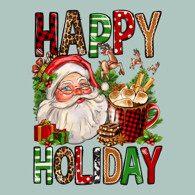 Happy Holiday Santa Claus Christmas Premium Sweatshirt by FaDigitalArtStudio | Teevron